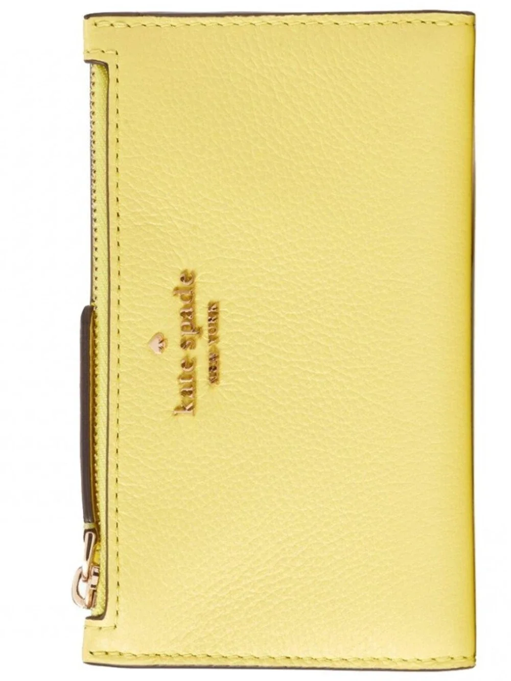 Kate Spade Small Slim Bifold in Yellow
